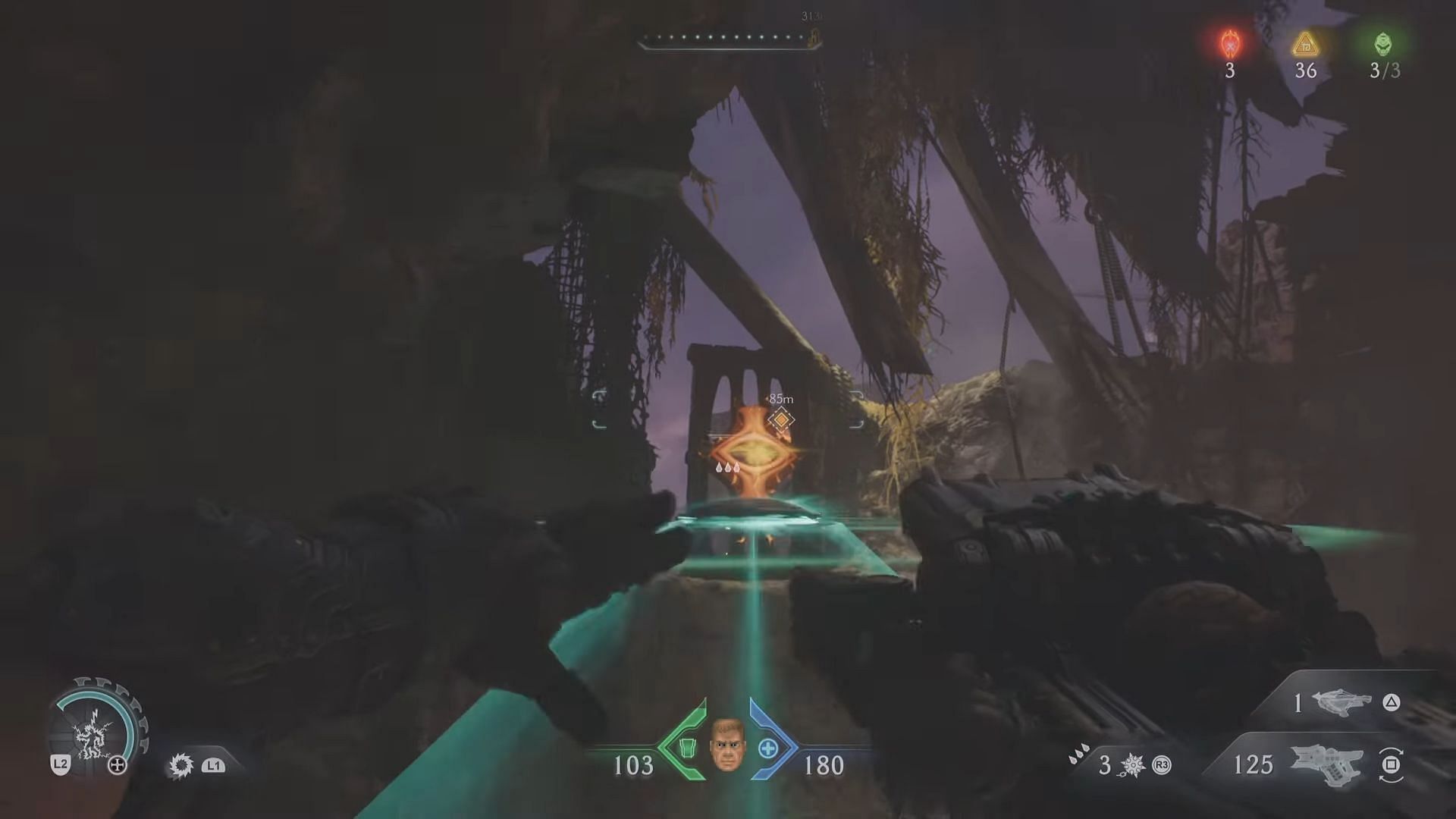 Smashing the final lock for the puzzle (Image via Sportskeeda Gaming || Bethesda Softworks)